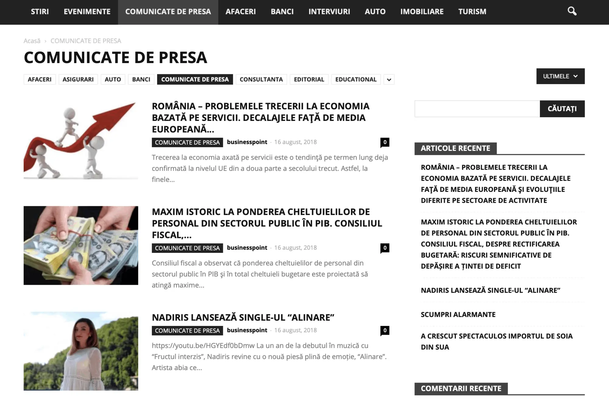 Business-Point_Comunicate de presa