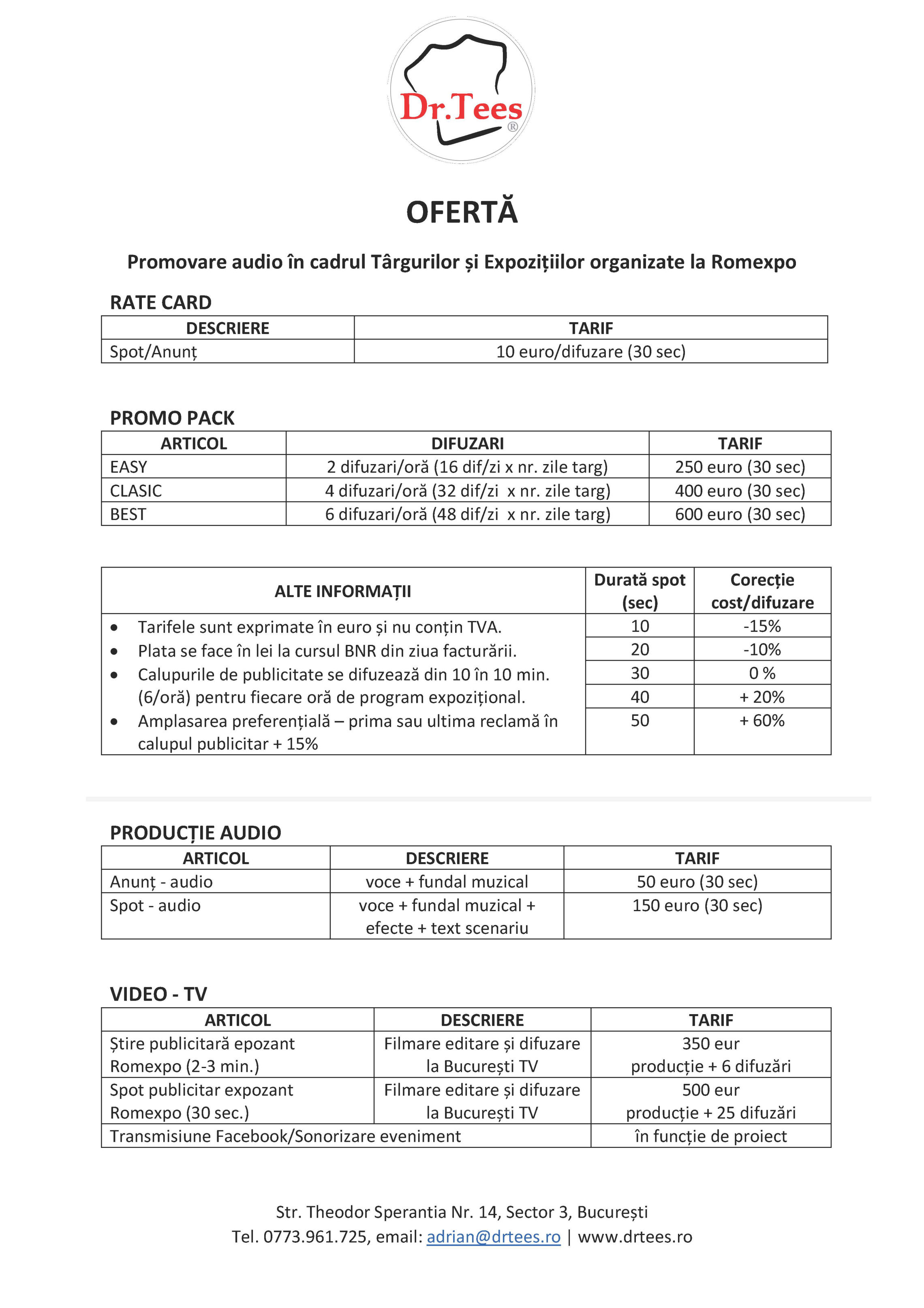 Reclama radio la targurile Romexpo